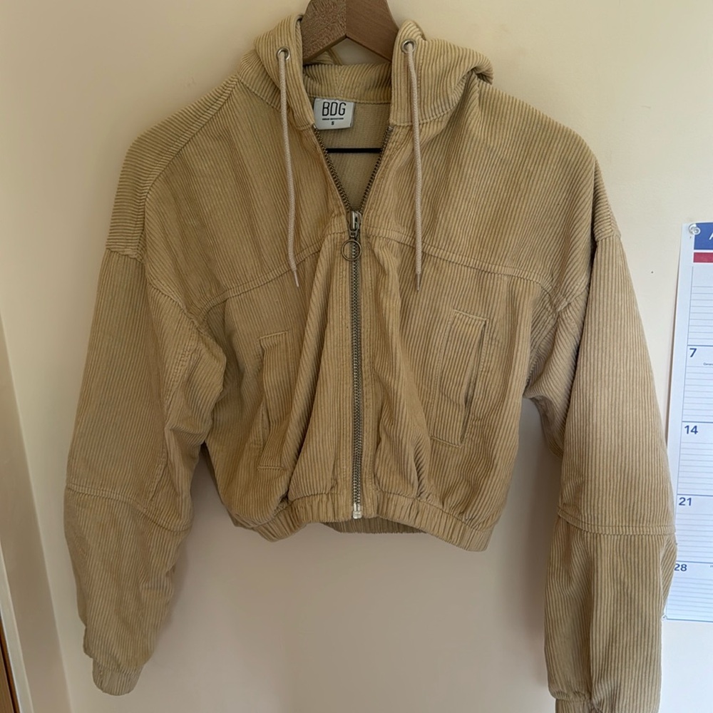 BDG Women's Cream Corduroy Jacket